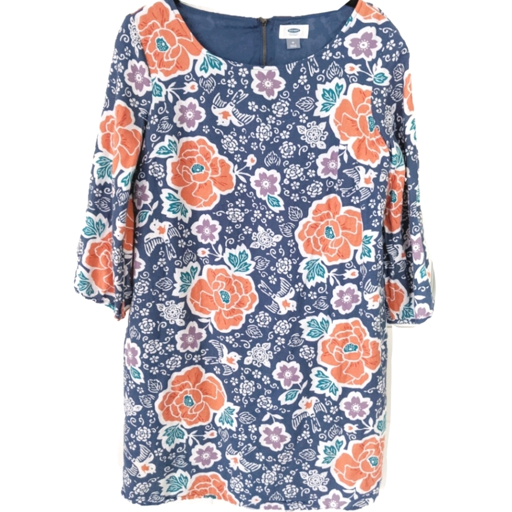 Old Navy Floral Shift Dress Size Medium